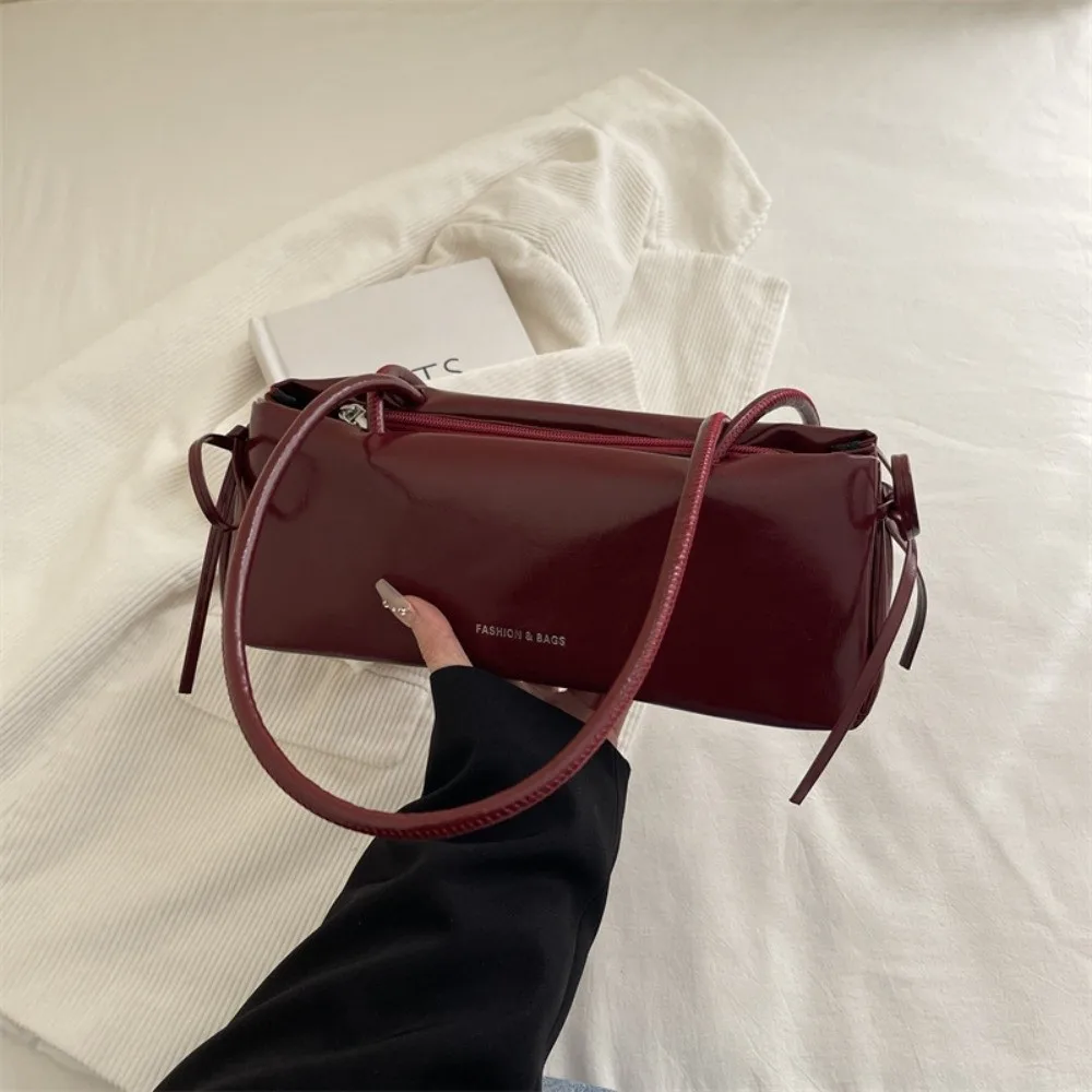 

Новая однотонная женская сумка из мягкой искусственной кожи с узлом, сумка через плечо, сумка подмышку