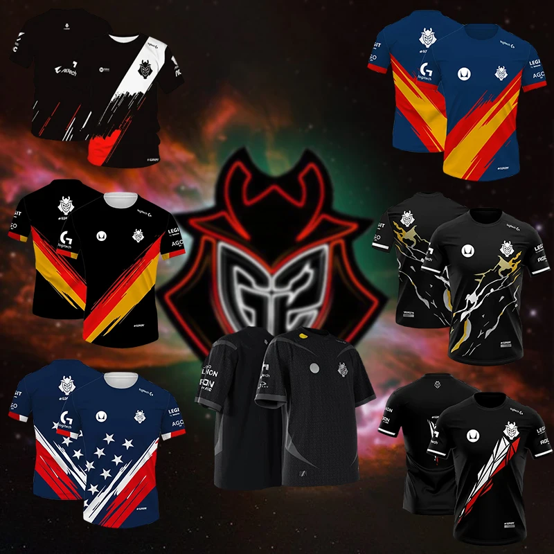 New League of Legends G2 Esports 2024 Uniform MSI Jersey T Shirt Game LOL CSGO Men 3D Tops Boys Kids Gift Short Sleeve Tee Tops