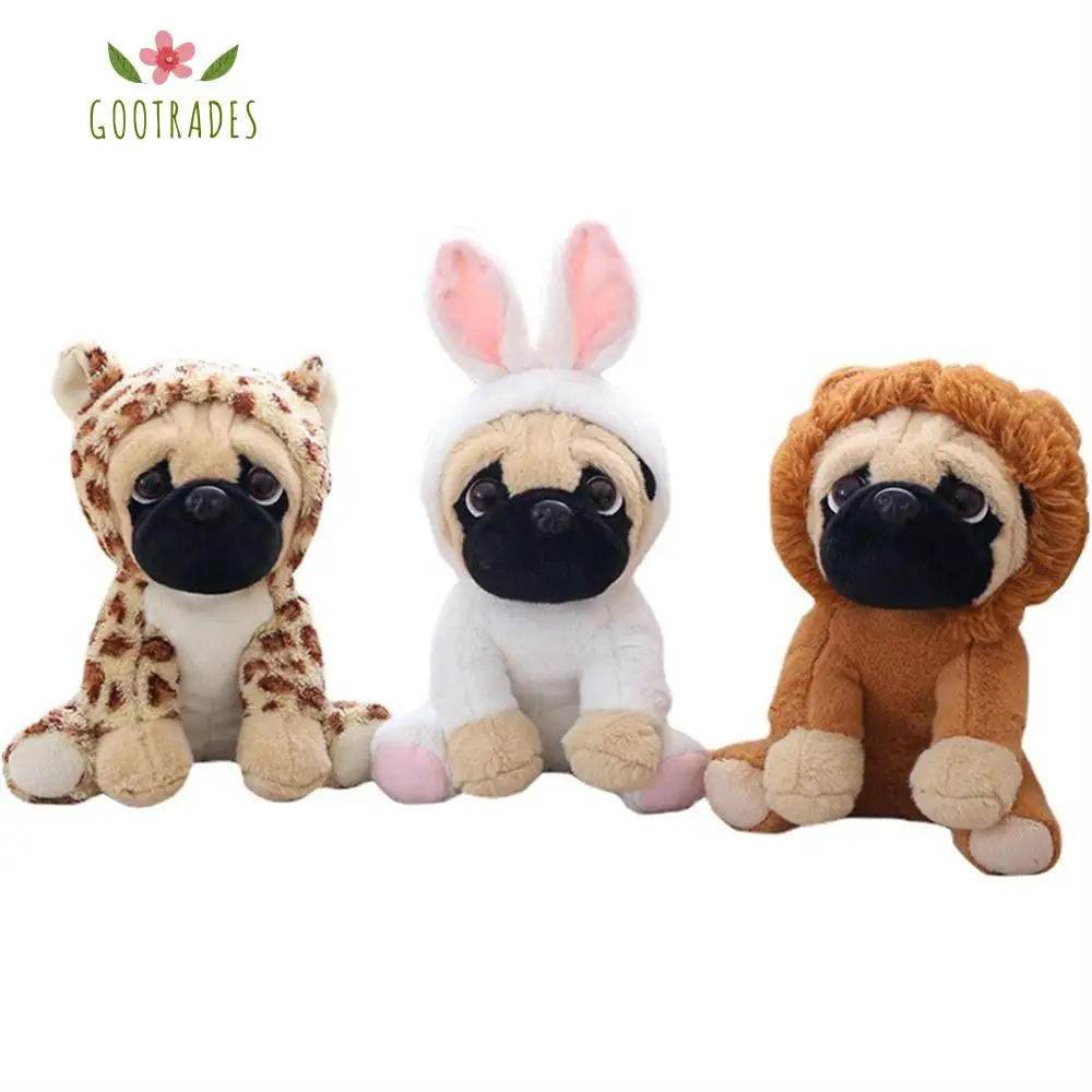 Farcito simulazione cani peluche Sharpei Pug adorabile cucciolo Pet giocattolo peluche animale giocattolo bambini bambini compleanno regali di natale