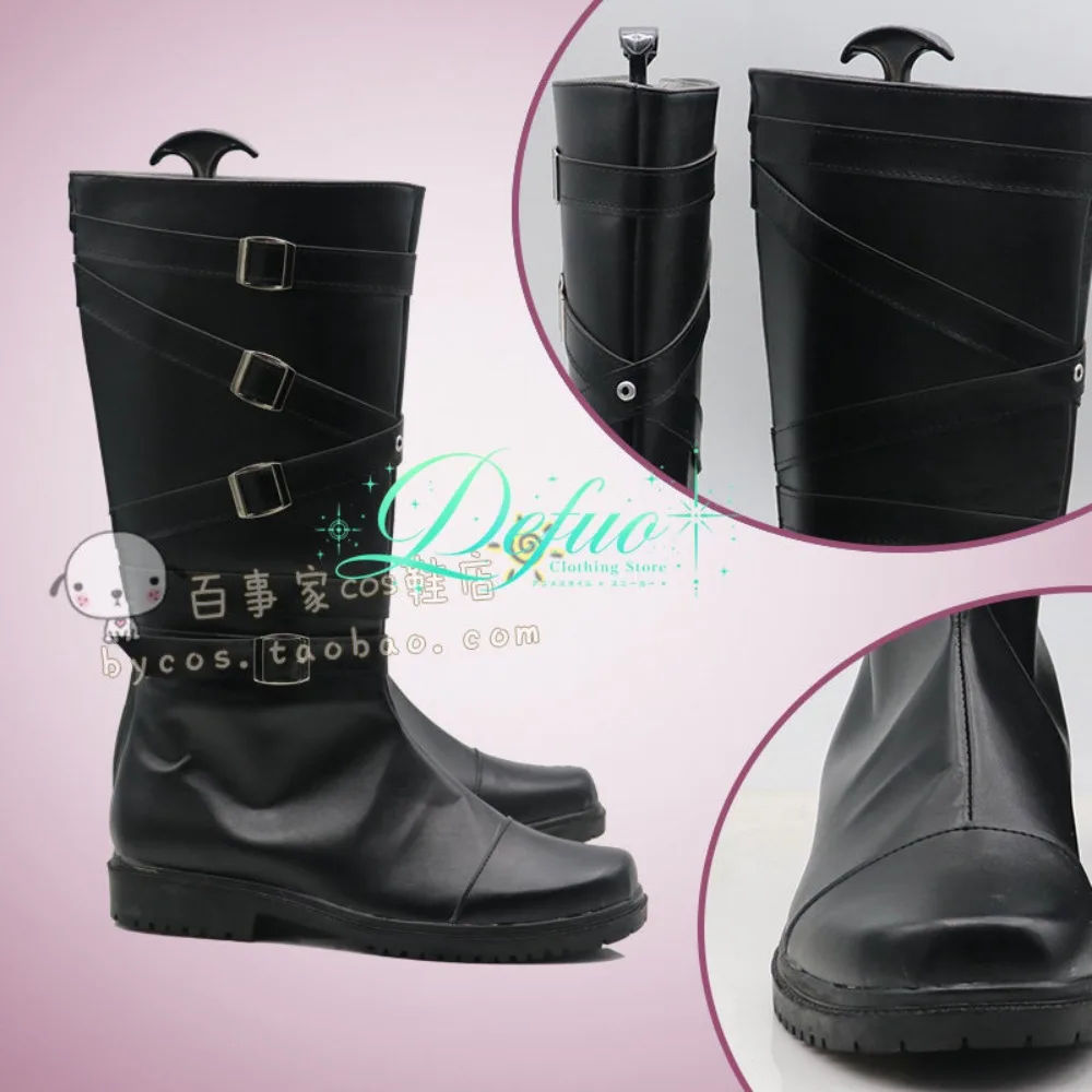 Game Gundham Tanaka Cosplay Boots Custom Made for Christmas Anime Festival Costume Party and Character Photo Shoot