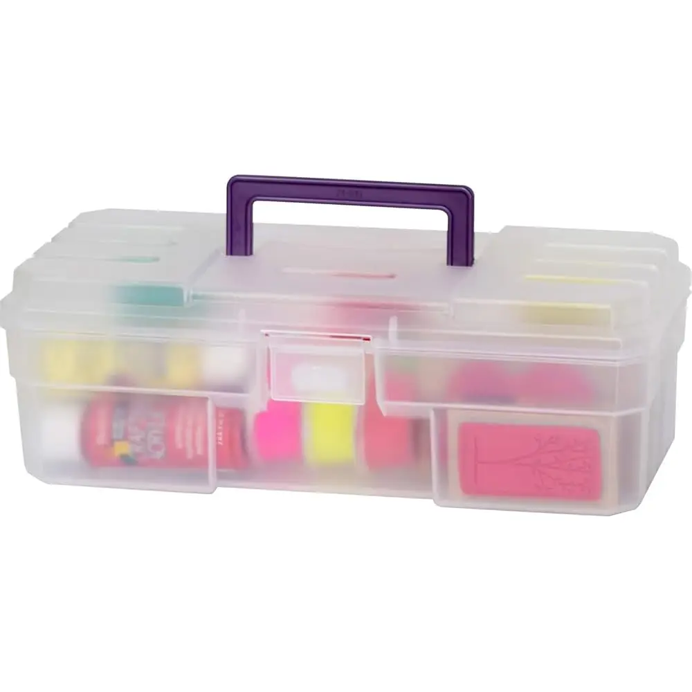 

12-Inch Probox Plastic Art Supply, Hobby Or Craft Storage Toolbox, Model 09912Clpur, (12-Inch X 5-1/2-Inch X 4-Inch), Clear
