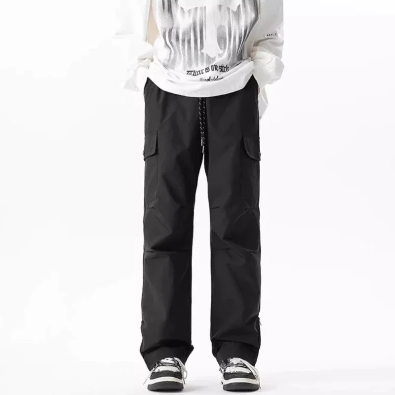 Joggers Trousers Man Wide Work Wear Fashion Techwear New In Cheapest Cheap Slacks Y2k Vintage Street Nylon Cargo Pants for Men