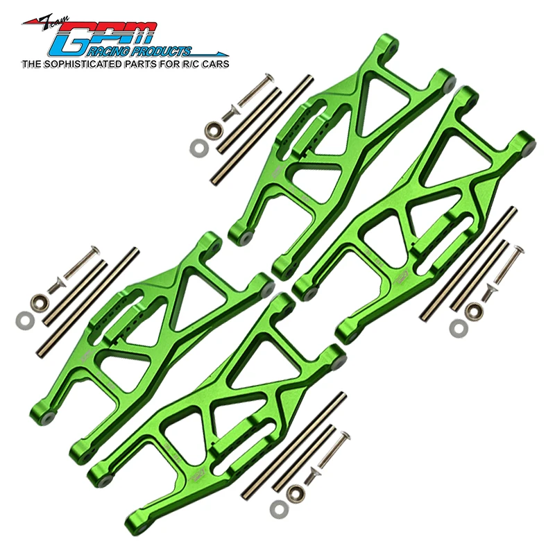 Brazos inferiores delanteros y traseros de aluminio GPM para 1/10 Maxx W/Widemaxx 8999 TRAXXAS
