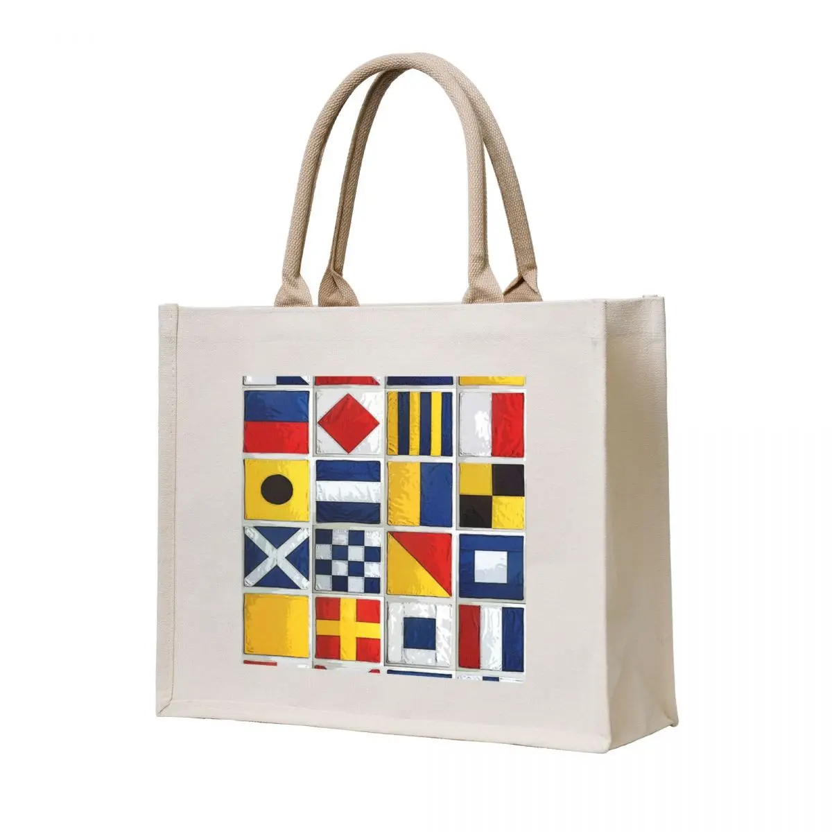 

nautical flags Tote Bag reusable grocery bags tote bags men custom tote bag canvas bag
