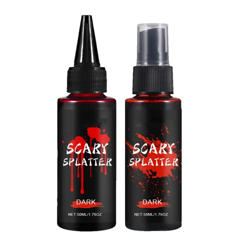 

Fake Blood Spray Halloween Liquid Eye Blood Drops Real Color Vivid Effects Simulation Blood Splatter Makeup Accessories