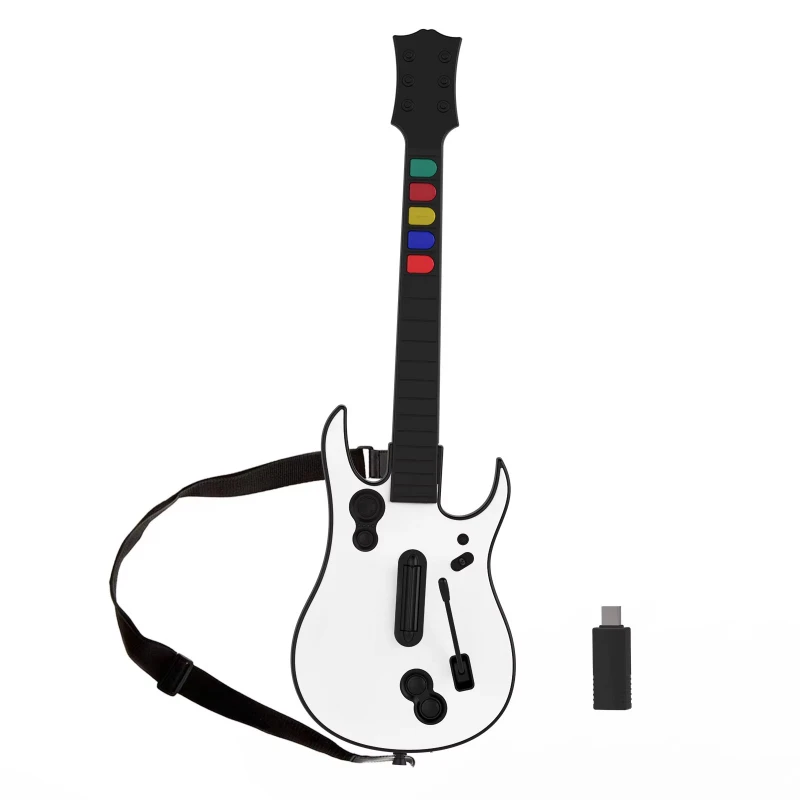 

Best-selling Wireless Computer Guitar Hero Controller with Dongle Guitar Hero Guitar for Clone Hero Rock Band