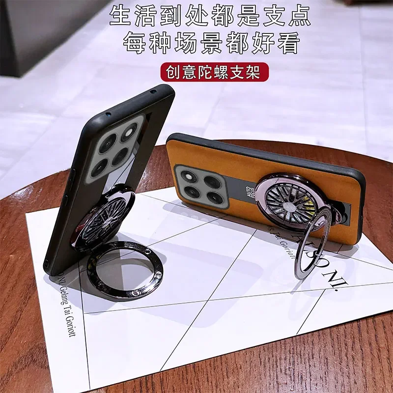 Funda لموتورولا موتو G100 حافظة جيروسكوب قوس فاخر حامل مغناطيسي شبكي بولي PU غطاء جلد الغنم غطاء سيليكون