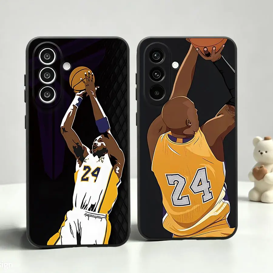 Basketball Shooting Pose Phone Cover Case for Samsung Galaxy A57 A15 A55 A37 A73 A51 A25 A16 A52 A36 A06 A05 A23 A53 A17 A12 A13