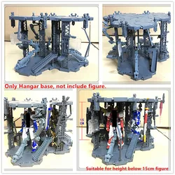 HANGAR garage base scene (3 position) for 1/144 RG HG SD BB Red frame Freedom Unicorn etc D034