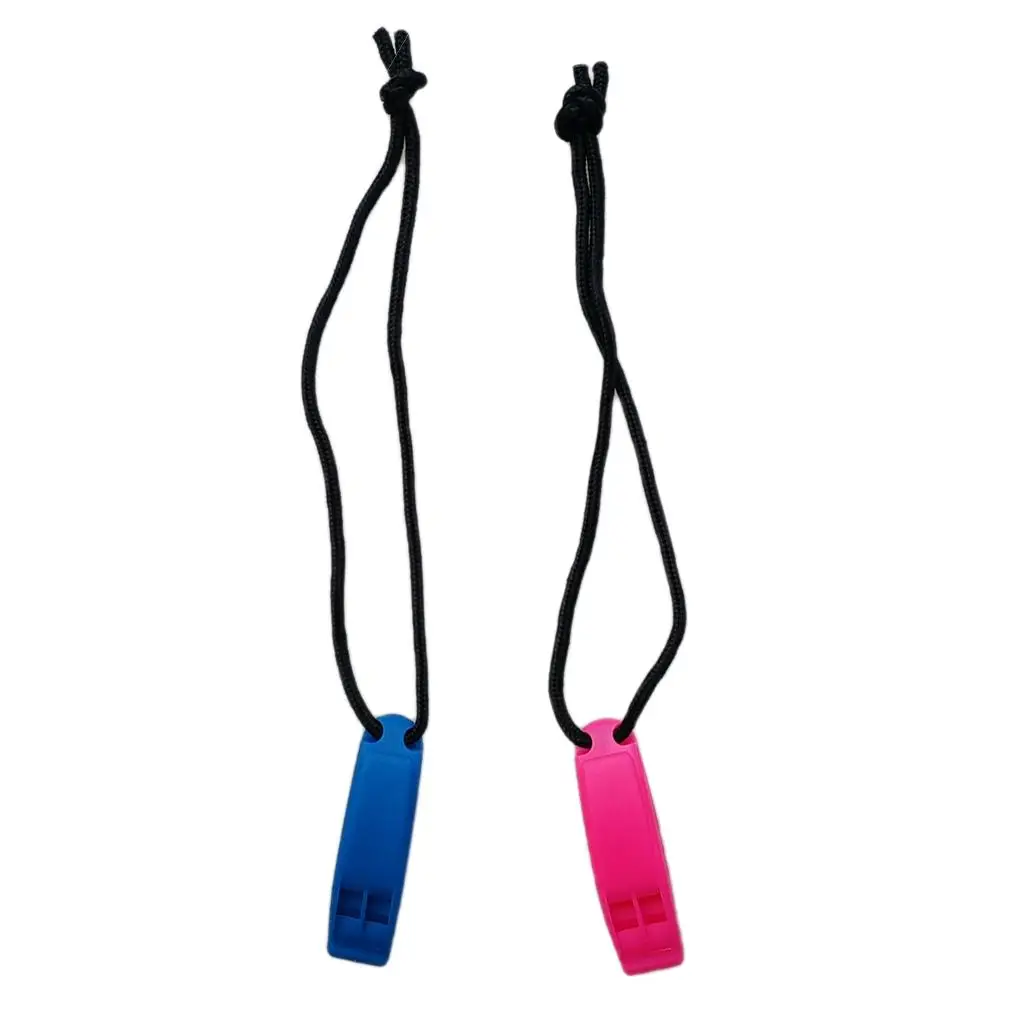 

Portable Safety Whistle Plastic Emergency Survival Whistle Outdoor Sports Lanyard for Boating Accessories