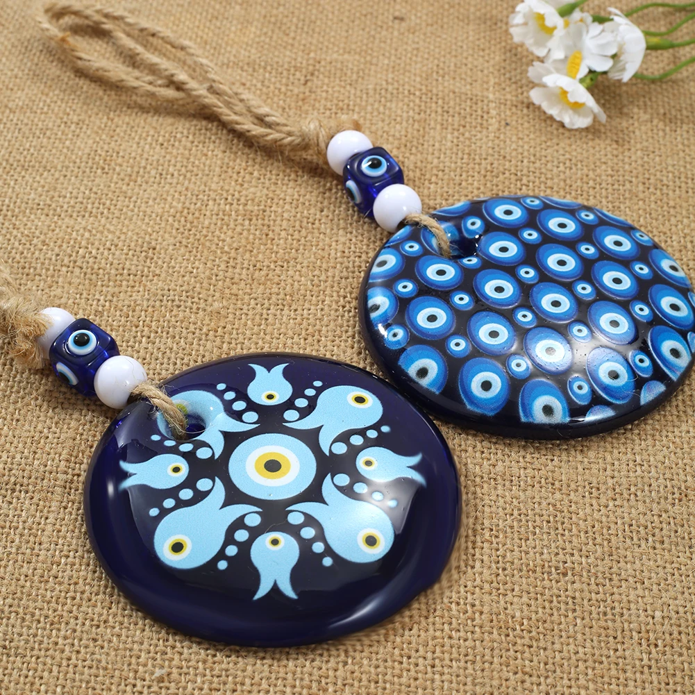 سلسلة مفاتيح بنمط عين الشر التركي العتيق للرجال والنساء ، سلسلة مفاتيح سيارة من الراتنج بالزهور الملونة ، حلقة مفاتيح حقيبة ، هدايا #6