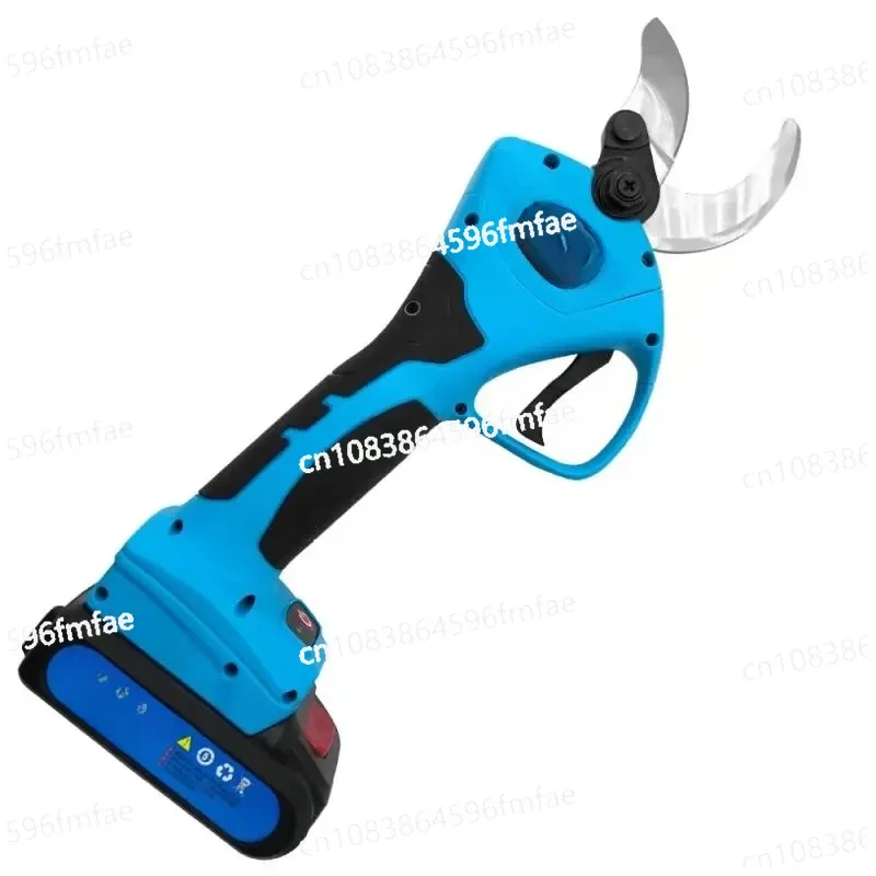 21V 8605 Electric Pruning Shears Branch Cutter Power Tree Pruner 40mm SK5 Scissors with 2 Batteries for Garden,Orchard