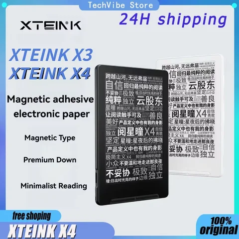 XTEINK X4 E-book X3 Reader Portable 4.3inch Screen Magnetic Light And Thin Electronic Paper Ink Screen Reader Resolution 220PPI