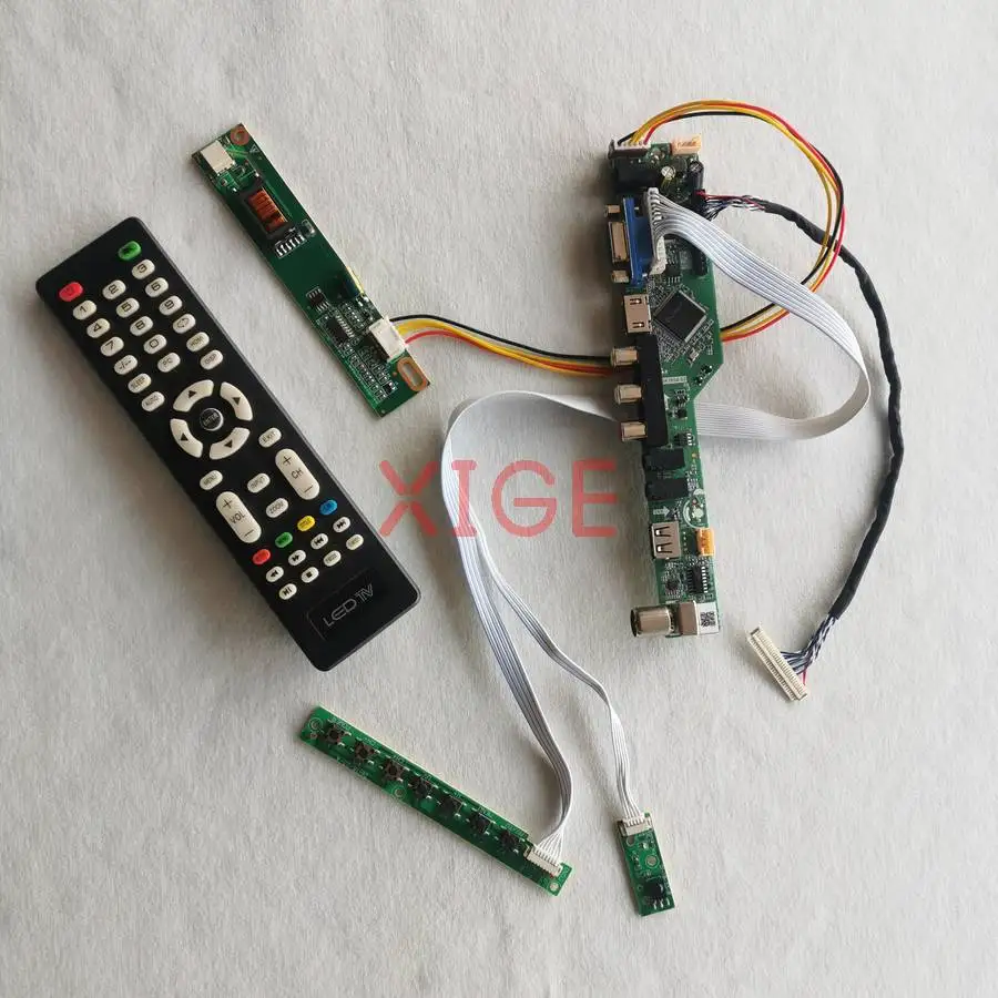 

Комплект платы управления экраном для LTN133W1 LTN133AT01 B133EW01 LP133WX1, 1280*800, USB+AV+VGA+HDMI, 30-контактный LVDS, 1-CCFL