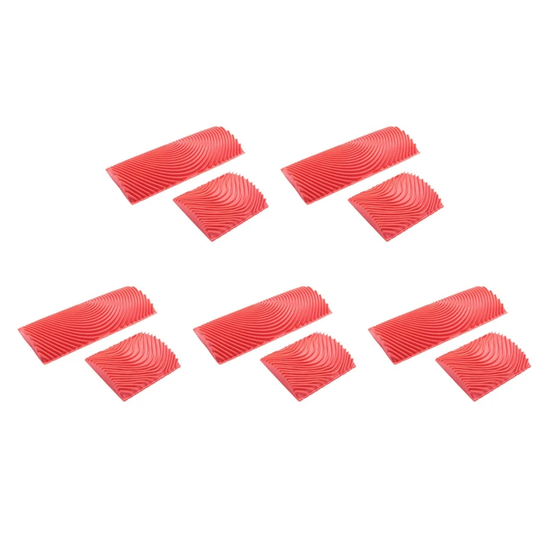 

ABSE-10Pcs Wood Graining Grain Rubber Patin Painting Effects DIY Wall Decoration Tools