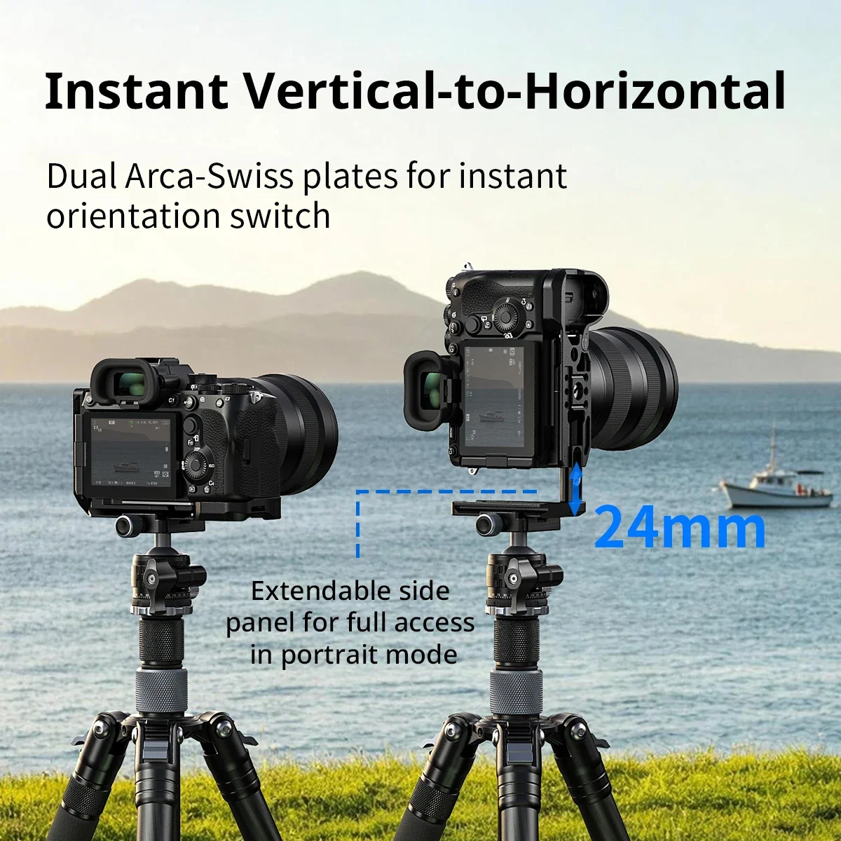 SmallRig A7R VI L-Shaped Mount Plate for Sony Alpha 7R VI Quick Transitions Between Horizontal and Vertical Shooting -6706
