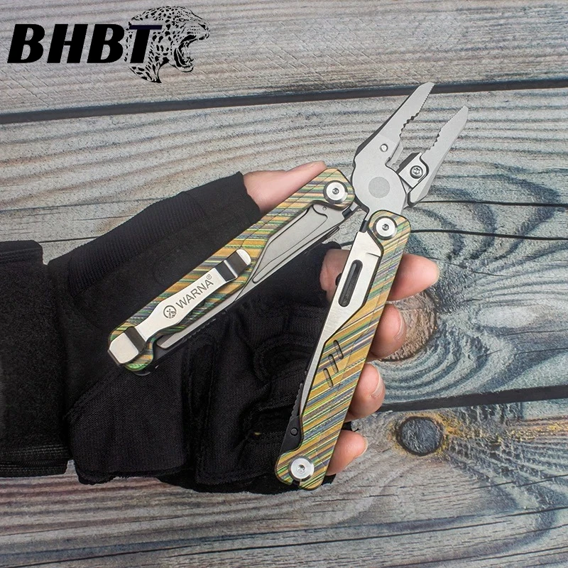 

BHBT 20-in-1 Titanium Ark Multi-Tool Pliers Titanium Alloy Patches CNC Precision Carved Outdoor Portable Emergency Equipment