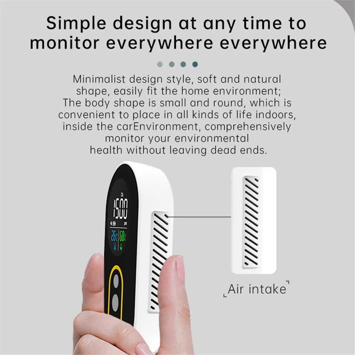 DT66 STOCK-Formaldehyde Detector with Thermometer Hygrometer Indoor Air Quality Monitor Buzzer Alarm for Pollution
