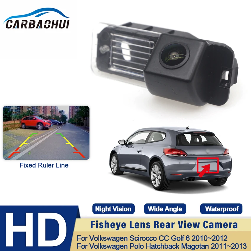 

170° HD 1080P Vehicle Rear View Camera For Volkswagen Scirocco CC Golf 6 2010~2012 Polo Hatchback Magotan 2011~2013 Car For VW