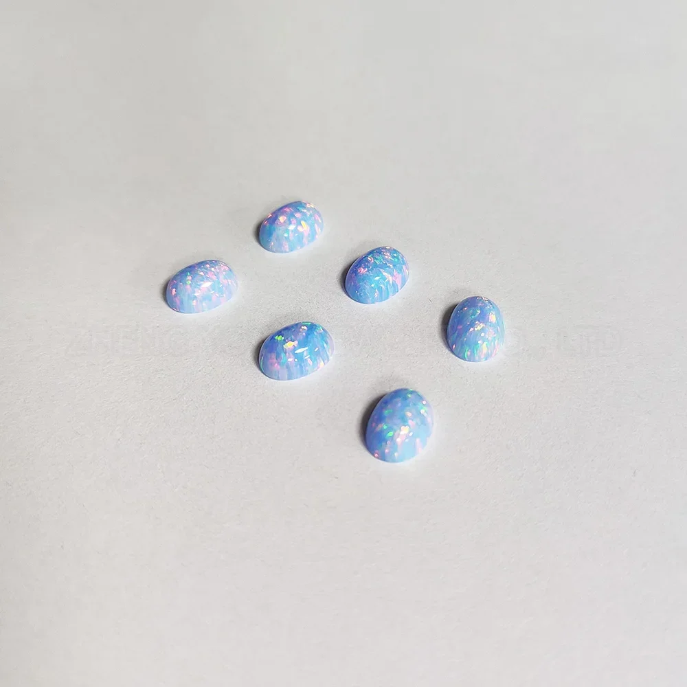 Synthetic opal oval cabochons, 4x6mm, OP10 OP17 OP26, 50pcs per color