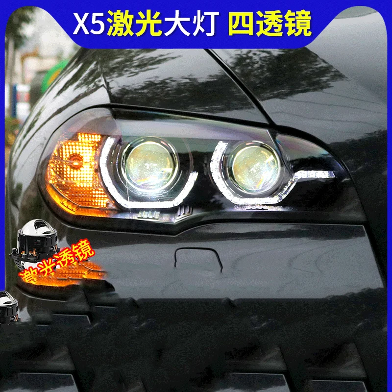 

Car Lights For BMW X5 E70 2007-2013 LED Dynamic Headlights DRL Angel Eye Design Projector Lens Accessories