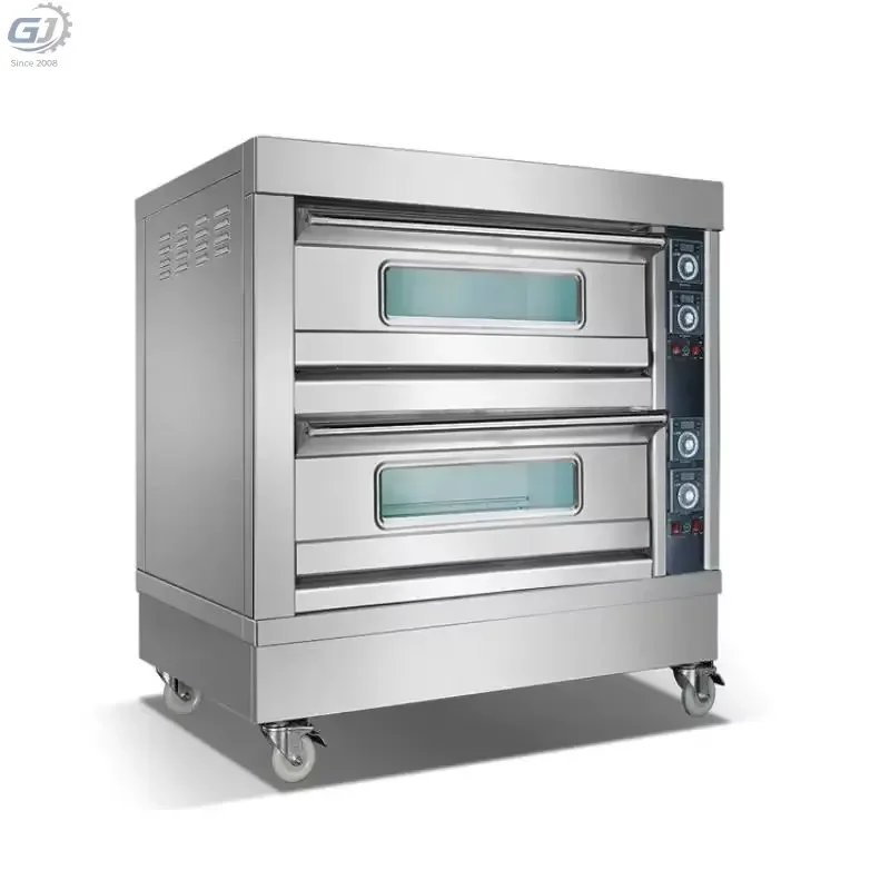 Industrial Electric Deck Oven Commercial Bakery Bread Baking Machine High Efficiency Automatic Pizza Cake Cooking Equipment
