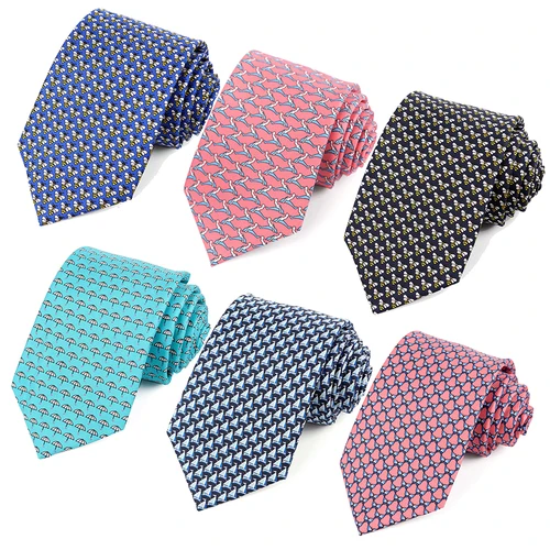Imagen 1 del producto Corbatas Tailor Smith 100% de seda para hombre, corbata a la moda con abeja, mariposa, velero, patrón de animales, corbata para el día del padre, cumpleaños, Holida