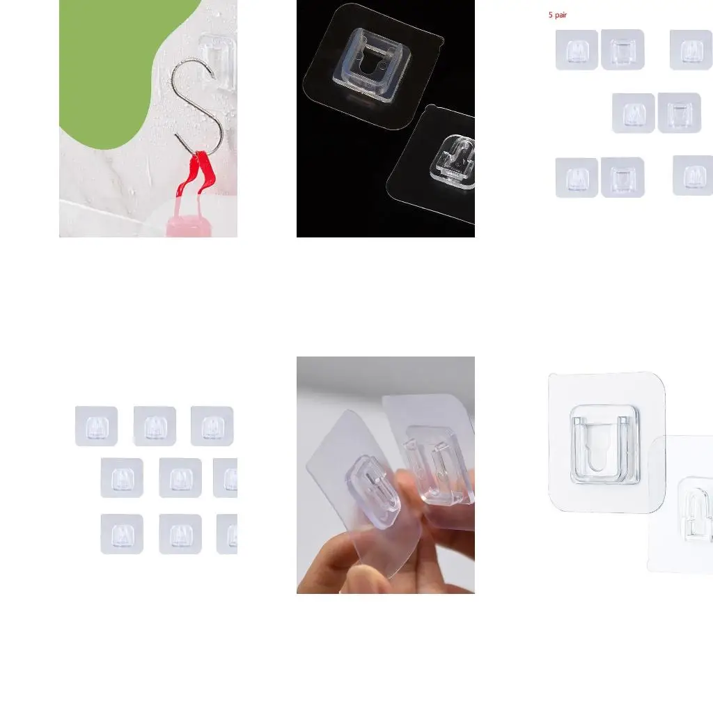 10-шт-двусторонние-клейкие-настенные-крючки-водонепроницаемые-маслостойкие-самоклеящиеся-крючки