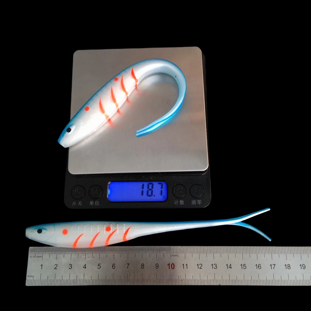 Señuelos Blandos Swolfy con Cola de Horquilla – TPR para Pesca en Mar - imagen 4