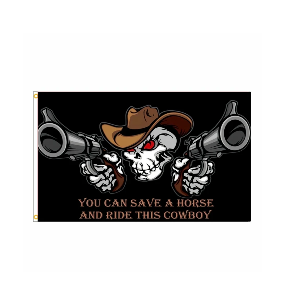 

Cowboy Flag You Can Save A Horse And Ride This Cowboy Flag Ootdoor Indoor Bedroom Decor 90x150cm Polyester