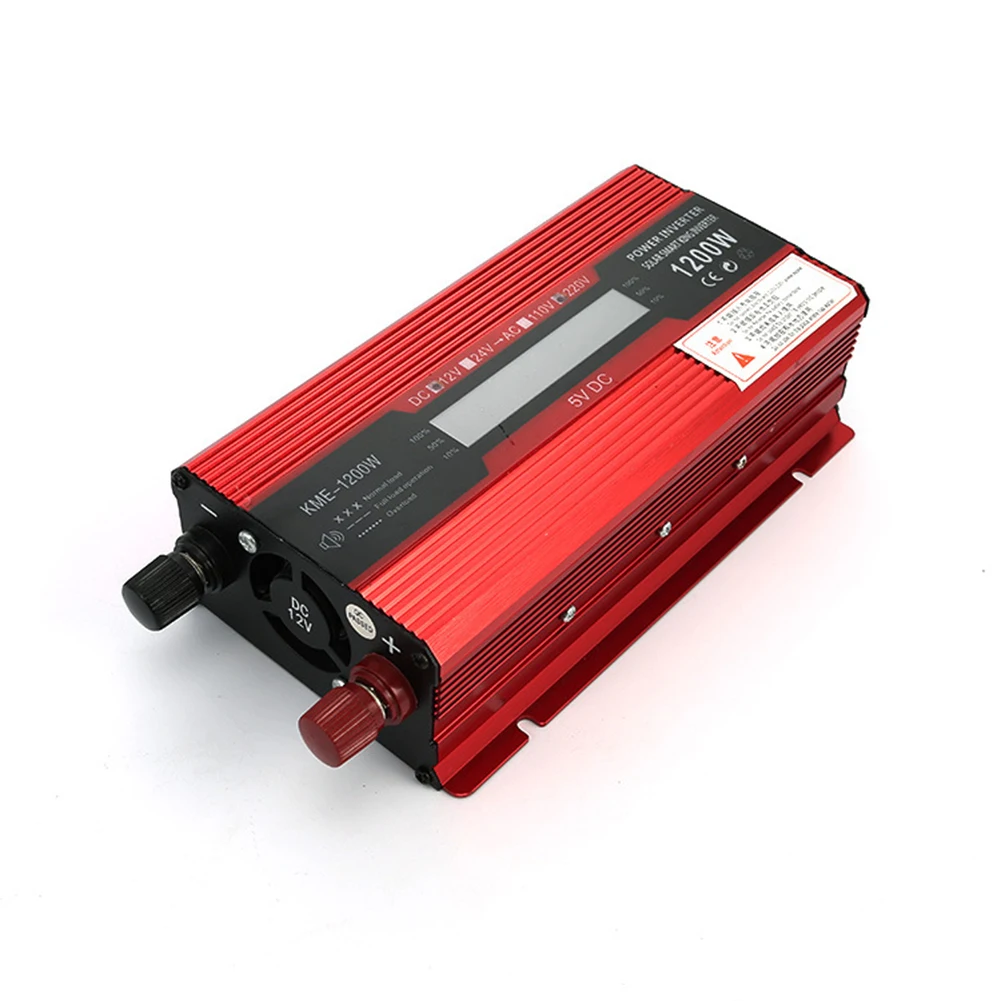 12V/24V To 220 Car Inverter Power Supply Solar Inverters LCD Display Power Inverter Inverter LCD Display Electronic Solar Energy