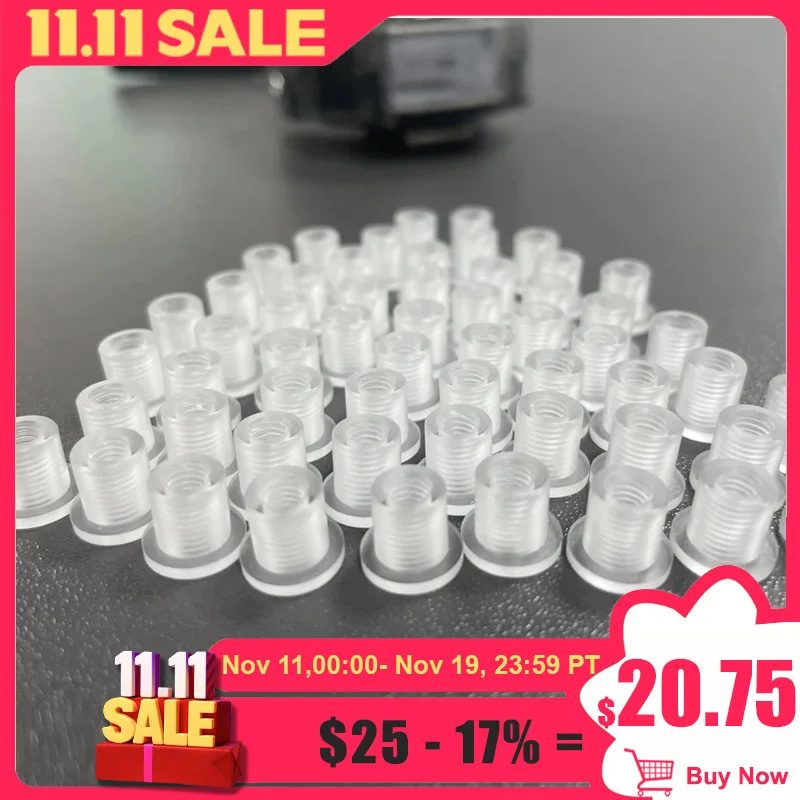 

M4 M5 Clear Acrylic Nut for Channel Letter Sign Installation Stud Mounting Stainless Steel Letter 500pcs In Stock