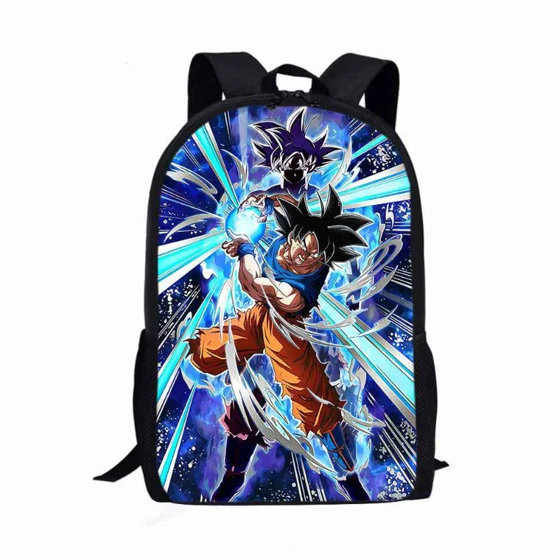 Dragon Ball Plecak Chłopcy Dziewczynki Kreskówka Goku Figurki Dzieci Tornister Torba podróżna o dużej pojemności Anime Vegeta Torba Prezent