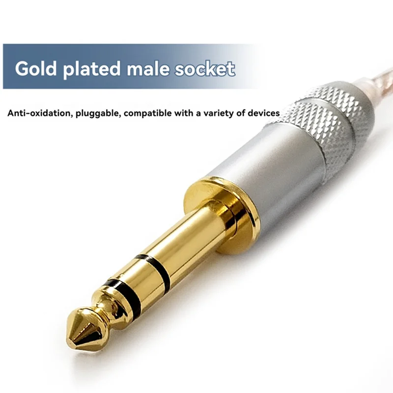 

AK51-Audio Adapter Cable 4.4Mm Female To 6.35Mm Male To Female HIFI Decoding Audio Stereo Hifi Balance Conversion Cable