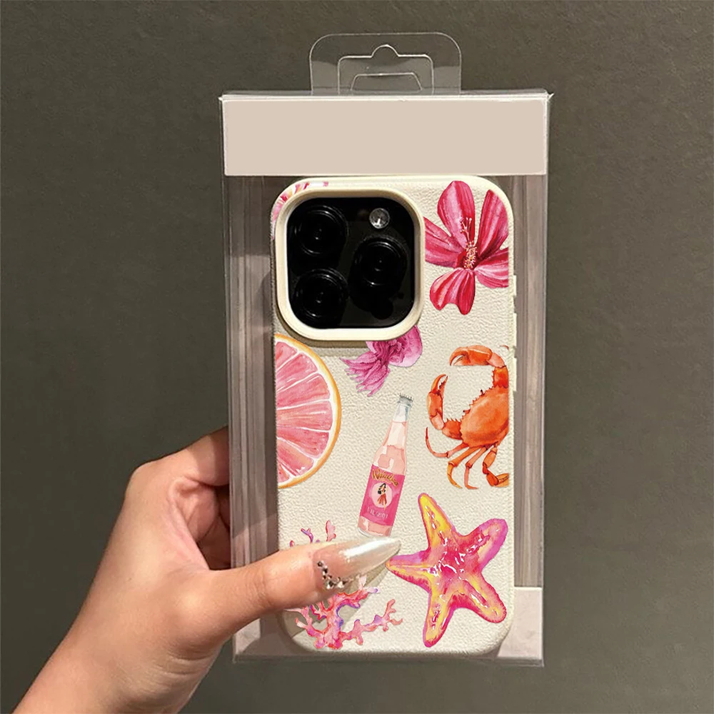 Phone Phone Case New Best Crab Pattern Cute Style Cool Pink Sea Protective for iPhone 17 Slim Air 11 Pro 15 13 Max 12 16 Plus 14 - Aliexpress Deal