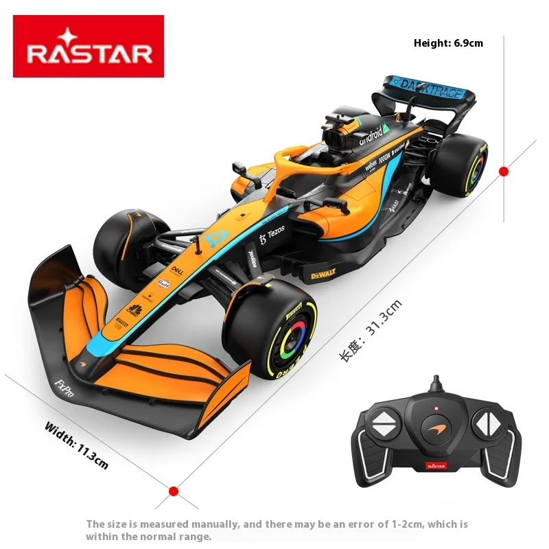 Nouveau en Stock Rastar 1:18 F1-75 Mcl36 Rb18 W11 Eq F1 télécommande course Simulation alliage Miniature modèle personnalisé enfant jouets cadeau