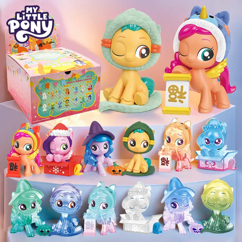 My Little Pony Série Festivals Colorés Boîte Mystère Figurine Articulée Poupée Modèle Cadeaux Jouets Objets de Collection Ornements
