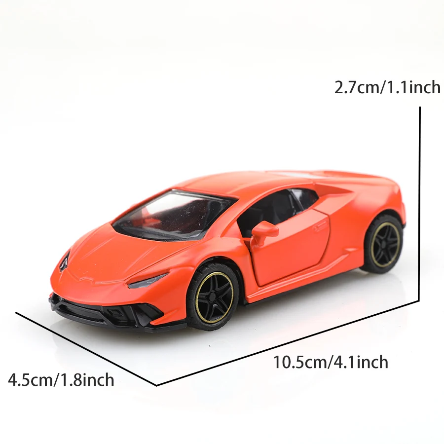 (bagged)1:43 Lamborghini Racing Car, Alloy Model Car, Simulated vehicle, children's alloy car, boy's toy model, car ornaments