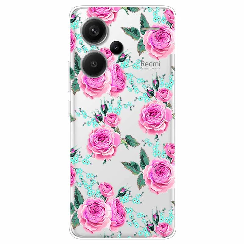 For Redmi Note 13 Pro Plus 5G Case Clear TPU Silicone Funda Capa for Xiaomi Redmi Note 13 Pro+ Soft Covers Transparent Coque bag
