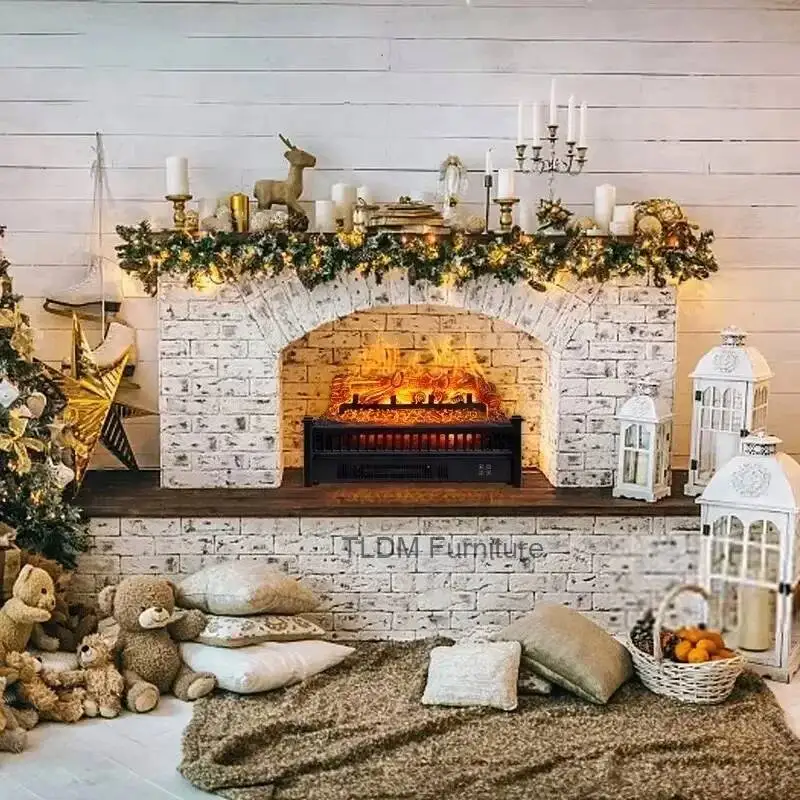European Living Room Apartment Home Fireplaces Decoration American Homestay Villa Fireplace Indoor Restaurant Hotel Heater T
