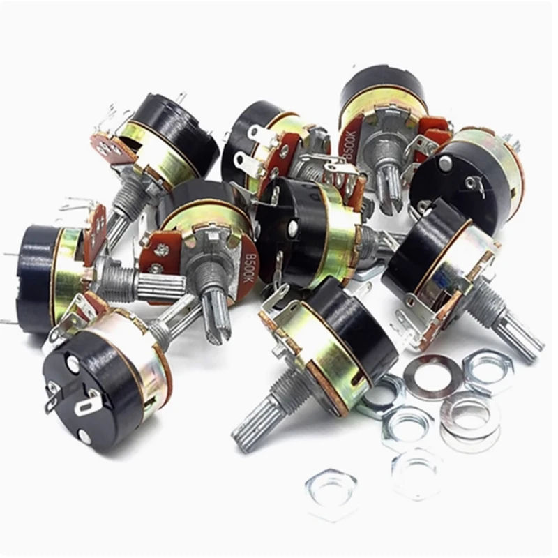 2 Stuks Wh138 WH138-1 Potentiometer Met Schakelaar 5K 10K 20K 50K 100K 250K 500K In Voorraad Groothandel