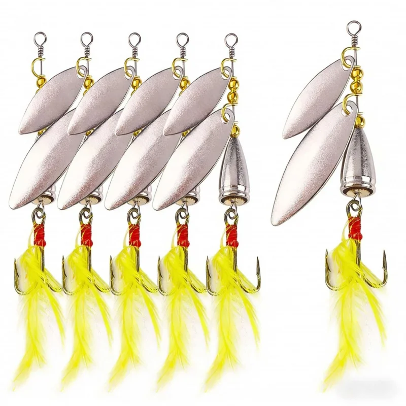 

10Only contains lure bait8.1CM10.5GLong-range casting rotating spinnerbait, specialized bionic lure for sea fishing of sea bass