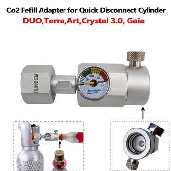 CO2-Nachfüllstation-Adapter für SodaStream DUO Art Terra, Schnellverbindungszylinder vom Kohlendioxid, Karbonatortank, CO2-Inflator