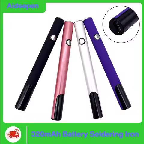 320mAh Battery Soldering Iron Digital Preheating Battery Button voltage Adjustment 510 Preheating Battery Soldering Iron Pen
