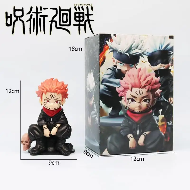 Jujutsu Kaisen Anime Peripherals Q Version Satoru Gojo Stereoscopic Model Cute Cartoon Figure Yuji Sukuna Desktop Ornaments Gift