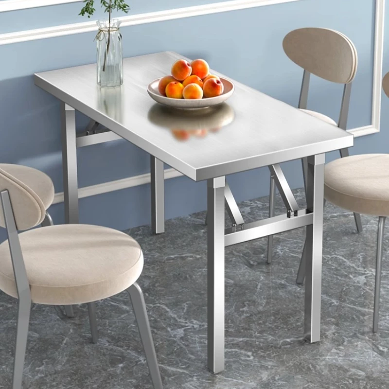 Multifunktionaler Klapptisch für Zuhause, platzsparender Esstisch für Wohnungsmöbel, wasserdichter Outdoor-Campingtisch aus Metall