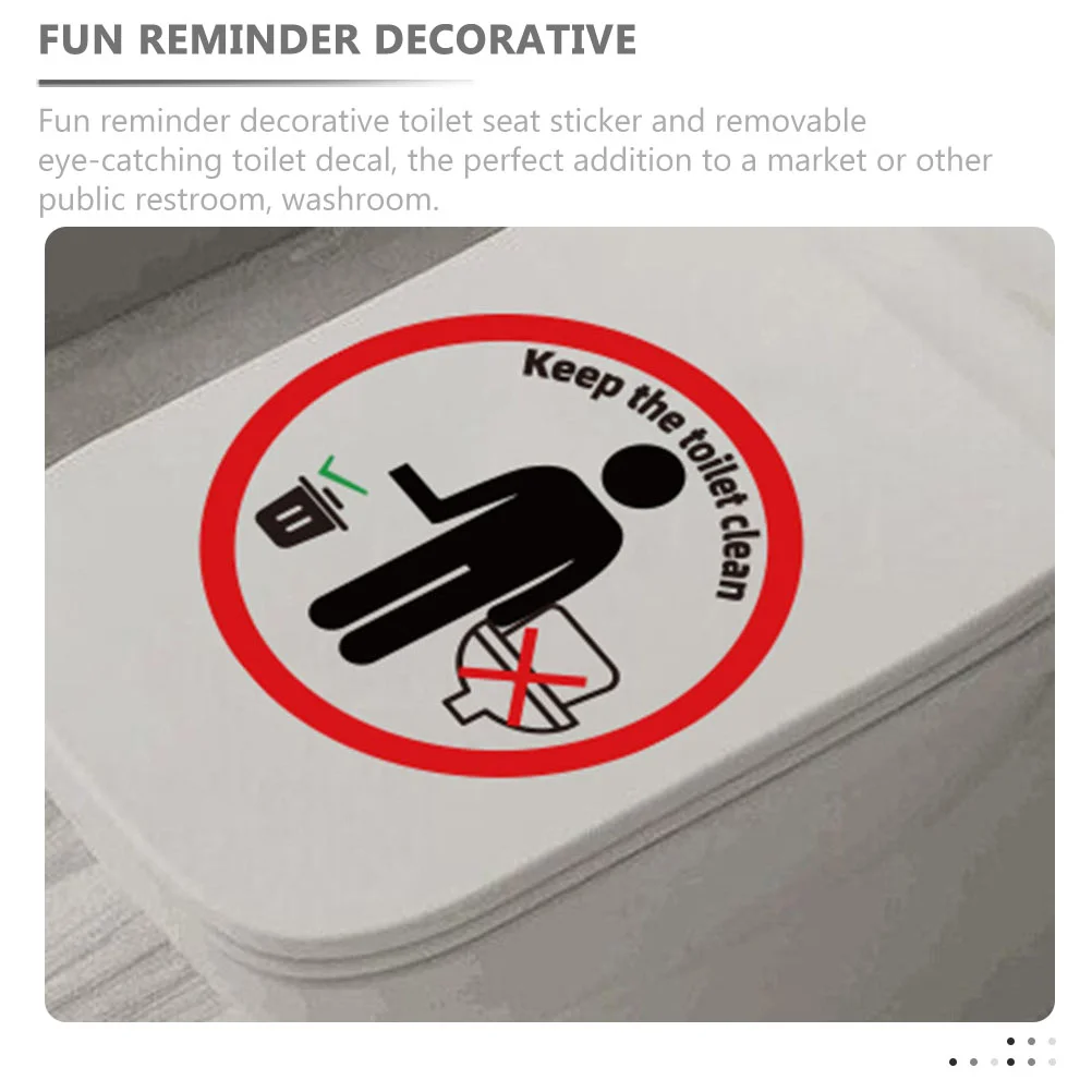 Toiletherinnering Flush Sticker Seat Cover Deksel Teken Sticker Zindelijkheidstraining Stickers