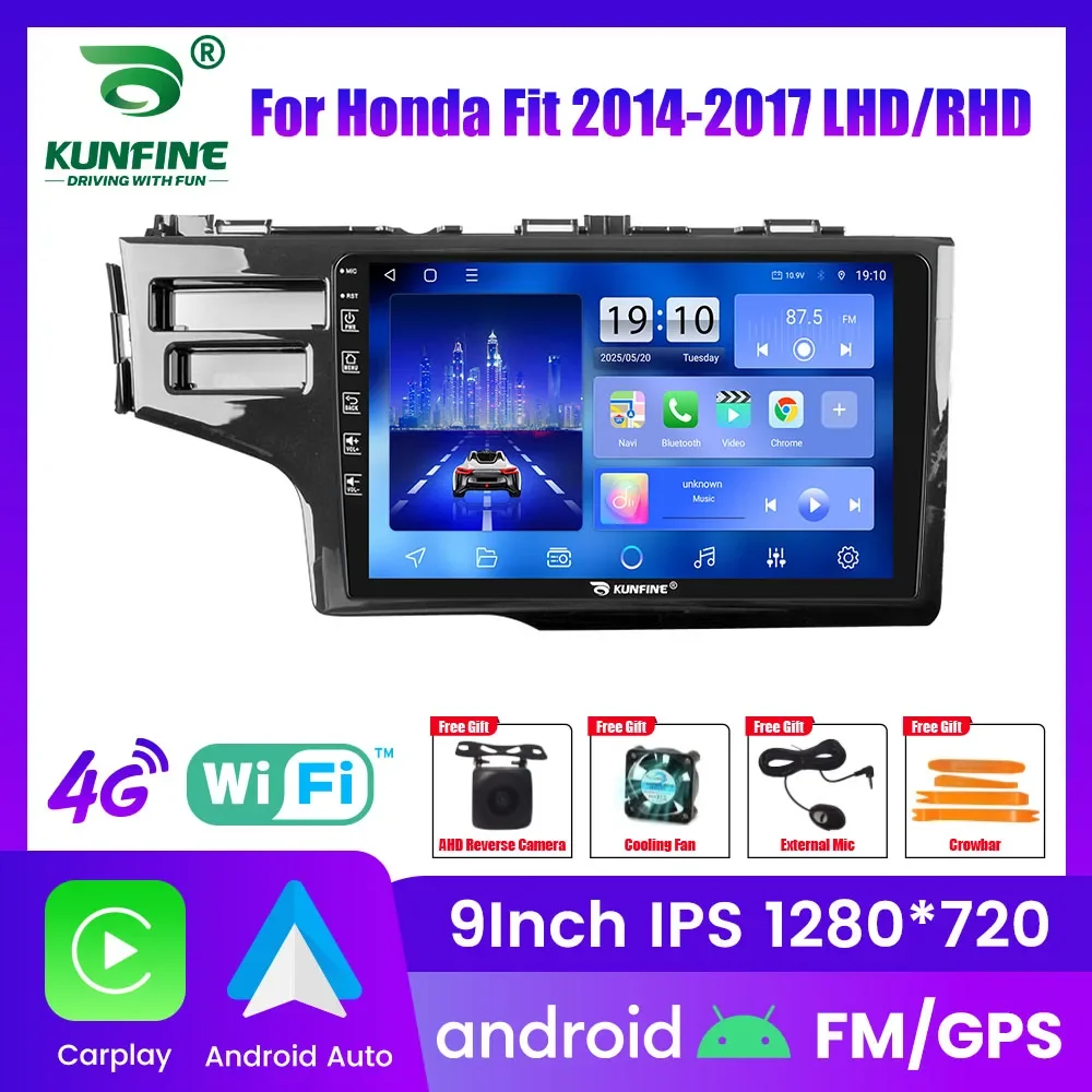 

10,33 "Android автомобильный радиоприемник для Honda Fit 2014-2017 GPS-навигация мультимедийный видеоплеер Carplay Android авто стерео BT FM