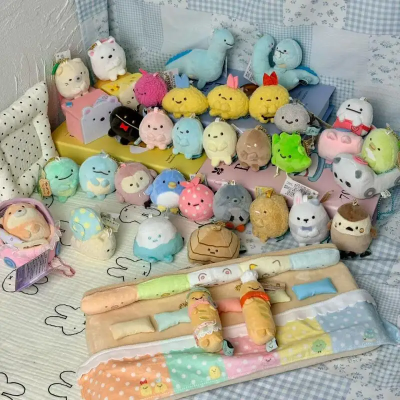 

Kawaii Cartoon Sumikko Gurashi Plush Toys Keychain Creative Peripheral Backpack Pendant Soft Stuffed Doll Friend Birthday Gift