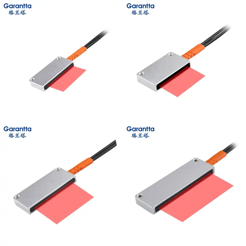 Compact Matrix Array Fiber Optic Sensor Diffuse Reflection with 120mm Detection Distance